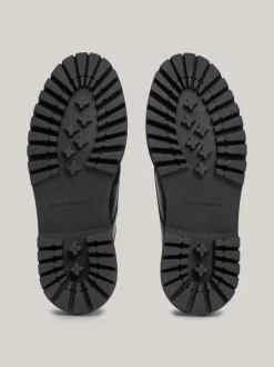 Buty Wizytowe*Tommy Hilfiger Derby Z Nieprzemakalnej Skóry BLACK