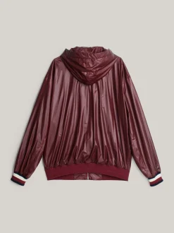 Kurtki & Płaszcze|Bomberki*Tommy Hilfiger Dżersejowa Kurtka Typu Coach Z Emblematem ROUGE HEATHER