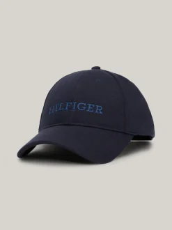 Czapki I Szaliki|Czapki Z Daszkiem*Tommy Hilfiger Dżersejowa Sześciopanelowa Bejsbolówka Z Logo SPACE BLUE