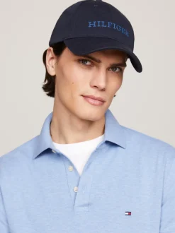 Czapki I Szaliki|Czapki Z Daszkiem*Tommy Hilfiger Dżersejowa Sześciopanelowa Bejsbolówka Z Logo SPACE BLUE