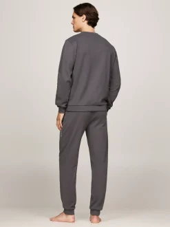 Stroje Domowe*Tommy Hilfiger Domowa Bluza TH Original Z Logo DARK ASH