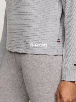 Stroje Domowe*Tommy Hilfiger Domowy Longsleeve Hilfiger Monotype MID GREY HT