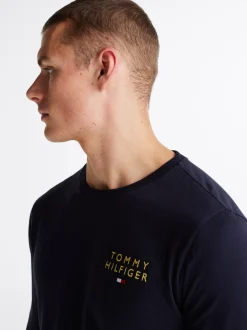 Stroje Domowe*Tommy Hilfiger Domowy Longsleeve TH Original DESERT SKY