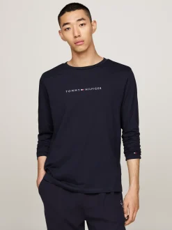 Stroje Domowe*Tommy Hilfiger Domowy Longsleeve TH Original DESERT SKY