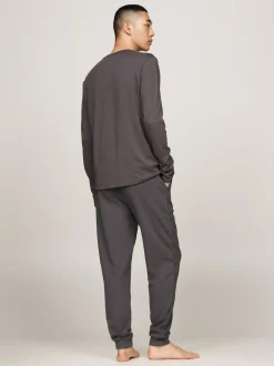 Stroje Domowe*Tommy Hilfiger Domowy Longsleeve TH Original DARK ASH