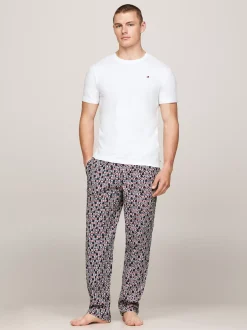 Stroje Domowe*Tommy Hilfiger Domowy T-shirt O Wąskim Kroju WHITE