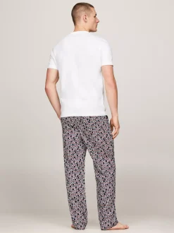 Stroje Domowe*Tommy Hilfiger Domowy T-shirt O Wąskim Kroju WHITE