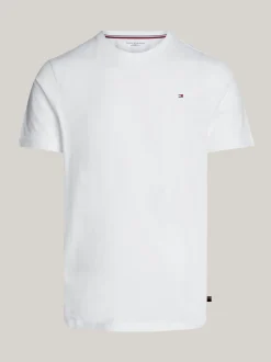 Stroje Domowe*Tommy Hilfiger Domowy T-shirt O Wąskim Kroju WHITE