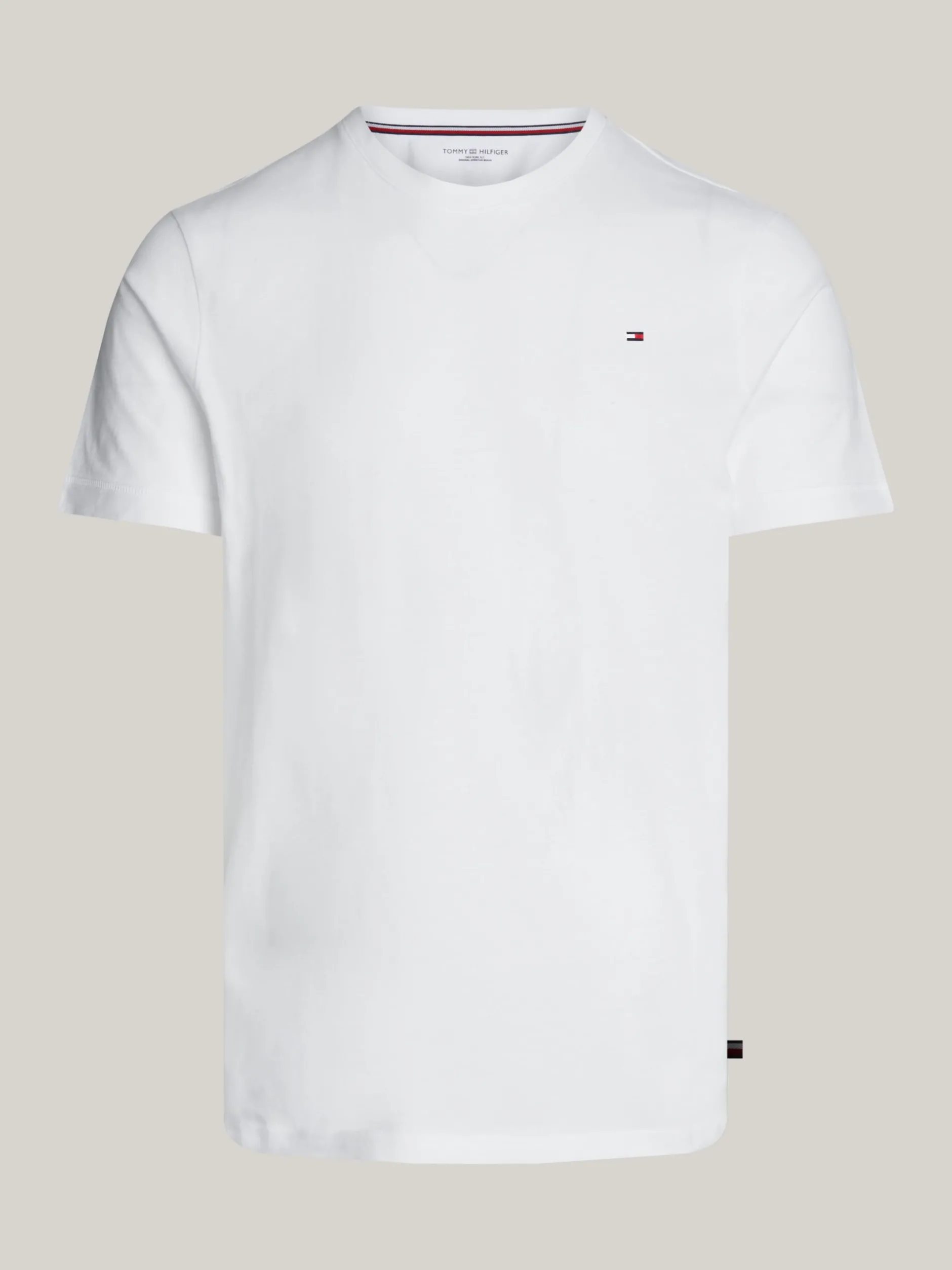 Stroje Domowe*Tommy Hilfiger Domowy T-shirt O Wąskim Kroju WHITE