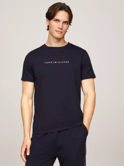 Stroje Domowe*Tommy Hilfiger Domowy T-shirt TH Original Z Logo DESERT SKY
