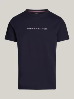 Stroje Domowe*Tommy Hilfiger Domowy T-shirt TH Original Z Logo DESERT SKY