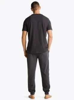 Stroje Domowe*Tommy Hilfiger Domowy T-shirt TH Original Z Logo DARK ASH