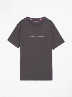 Stroje Domowe*Tommy Hilfiger Domowy T-shirt TH Original Z Logo DARK ASH
