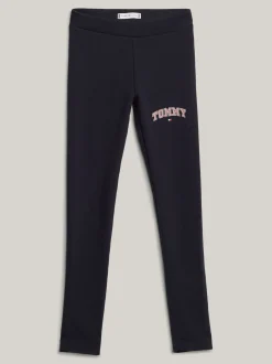 Spodnie, Szorty I Spódnice*Tommy Hilfiger Dopasowane Legginsy O Pełnej Długości DESERT SKY