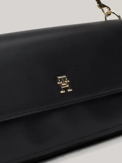 Torebki Na Pasku*Tommy Hilfiger Duża Torebka TH Soft Na Ramię BLACK