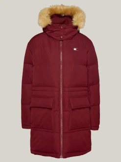 Kurtki & Płaszcze*Tommy Hilfiger Długa Puchowa Kurtka Alaska DEEP ROUGE