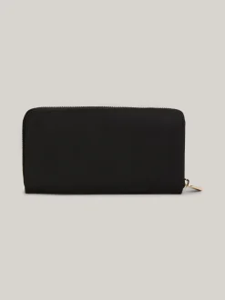 Portfele & Breloczki Do Kluczy*Tommy Hilfiger Duży Portfel Z Zapięciem Na Zamek BLACK
