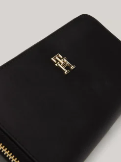 Portfele & Breloczki Do Kluczy*Tommy Hilfiger Duży Portfel Z Zapięciem Na Zamek BLACK