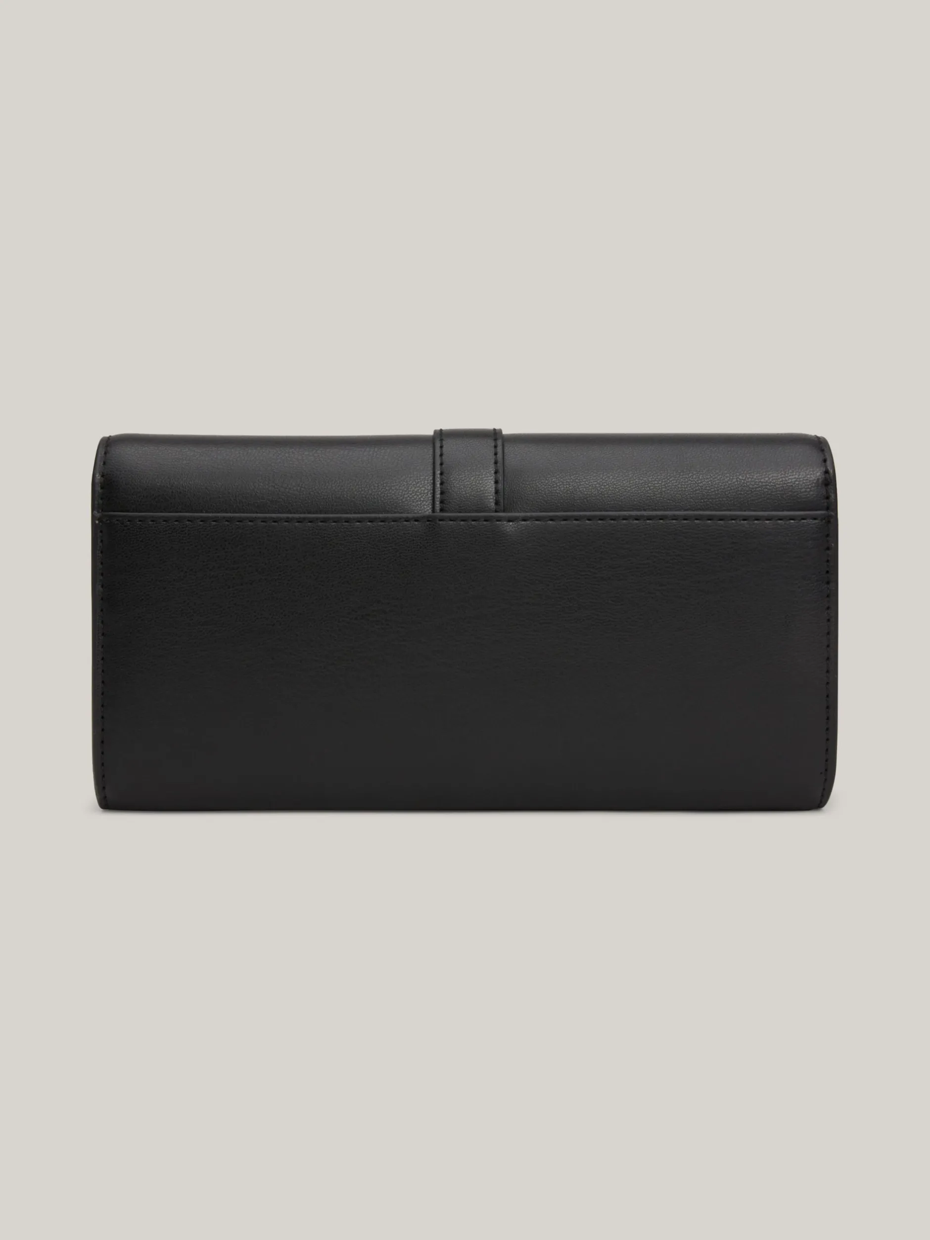 Portfele & Breloczki Do Kluczy*Tommy Hilfiger Duży Składany Portfel Heritage Z Klapką BLACK