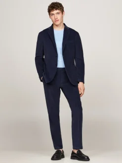 Garnitury I Kostiumy*Tommy Hilfiger Dwuczęściowy Aksamitny Garnitur BLUE