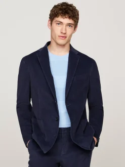 Garnitury I Kostiumy*Tommy Hilfiger Dwuczęściowy Aksamitny Garnitur BLUE