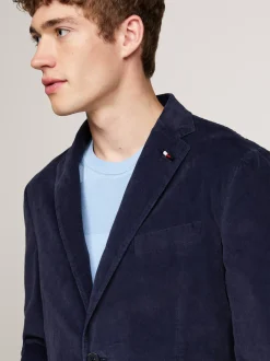 Garnitury I Kostiumy*Tommy Hilfiger Dwuczęściowy Aksamitny Garnitur BLUE