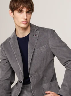 Garnitury I Kostiumy*Tommy Hilfiger Dwuczęściowy Aksamitny Garnitur GREY