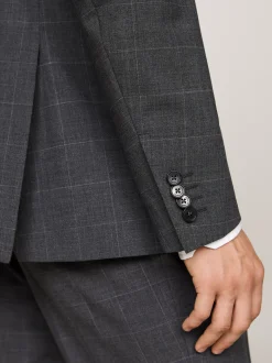 Garnitury I Kostiumy*Tommy Hilfiger Dwuczęściowy Garnitur W Kratę GREY