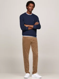 Swetry Z Okrągłym Dekoltem|Swetry*Tommy Hilfiger Dwukolorowy Sweter Z Kaszmirem DESERT SKY / MULTI