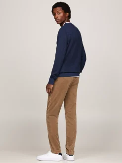 Swetry Z Okrągłym Dekoltem|Swetry*Tommy Hilfiger Dwukolorowy Sweter Z Kaszmirem DESERT SKY / MULTI