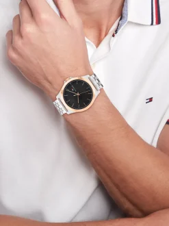 Zegarki*Tommy Hilfiger Dwukolorowy Zegarek Z Bransoletą Z Ogniw TWO TONE