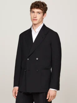 Garnitury I Kostiumy|Marynarki*Tommy Hilfiger Dwurzędowa Marynarka BLACK