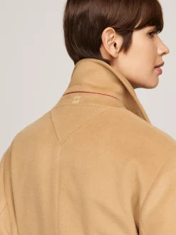 Kurtki & Płaszcze|Wełniane Płaszcze*Tommy Hilfiger Dwurzędowy Wełniany Płaszcz CLASSIC KHAKI
