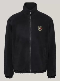 Kurtki & Płaszcze|Bomberki*Tommy Hilfiger Dwustronna Kurtka O Luźnym Kroju Z Polaru BLACK