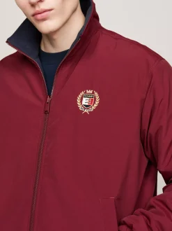 Kurtki & Płaszcze|Bomberki*Tommy Hilfiger Dwustronna Kurtka O Luźnym Kroju Z Polaru DEEP ROUGE