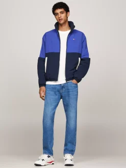 Kurtki & Płaszcze|Bomberki*Tommy Hilfiger Dwustronna Kurtka Z Kożuszkowego Polaru Z Chowanym Kapturem BRIGHT BLUE MULTI