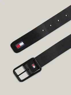 Paski*Tommy Hilfiger Dwustronny Pasek Ze Skóry BLACK / DARK NIGHT NAVY