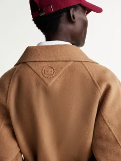 Kurtki & Płaszcze|Wełniane Płaszcze*Tommy Hilfiger Dwustronny Wełniany Płaszcz Z Paskiem LIGHT SEPIA BROWN
