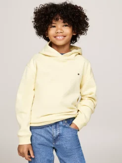 Bluzy Dresowe I Z Kapturem|Bluzy Dresowe I Z Kapturem*Tommy Hilfiger Dzianinowa Bluza Essential Z Kapturem LEMON ZEST