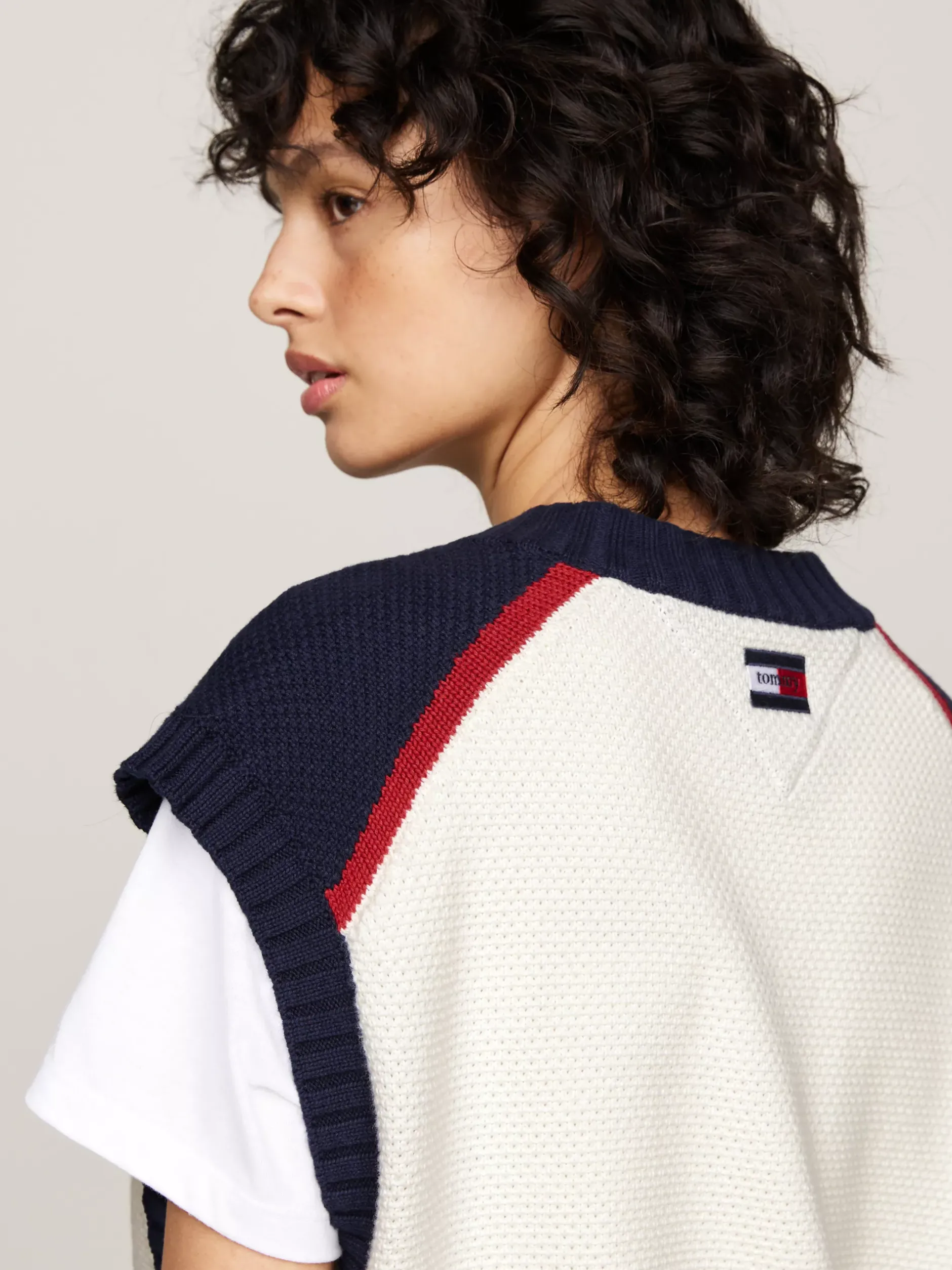 Dzianina*Tommy Hilfiger Dzianinowa Kamizelka Unisex O Luźnym Kroju HIGHLAND SPIRIT