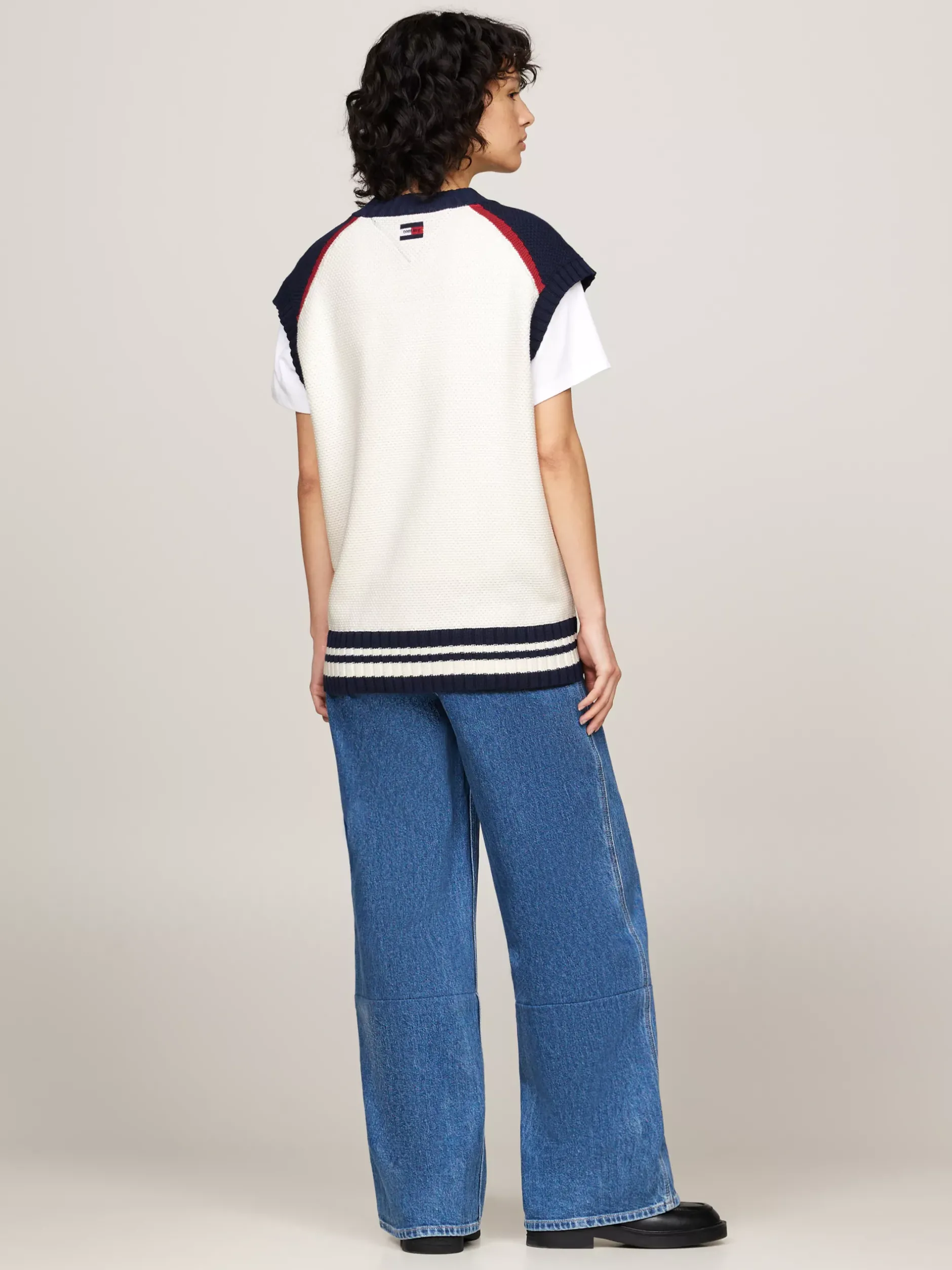 Dzianina*Tommy Hilfiger Dzianinowa Kamizelka Unisex O Luźnym Kroju HIGHLAND SPIRIT