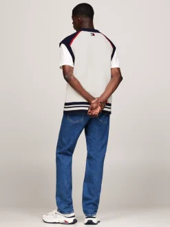 Dzianina*Tommy Hilfiger Dzianinowa Kamizelka Unisex O Luźnym Kroju HIGHLAND SPIRIT