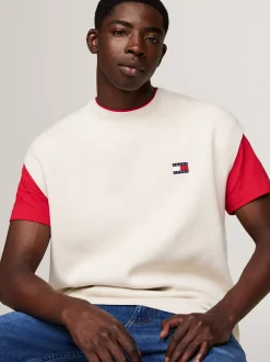 Swetry Z Okrągłym Dekoltem|Dzianina*Tommy Hilfiger Dzianinowa Kamizelka Z Naszywką Tommy NEWSPRINT