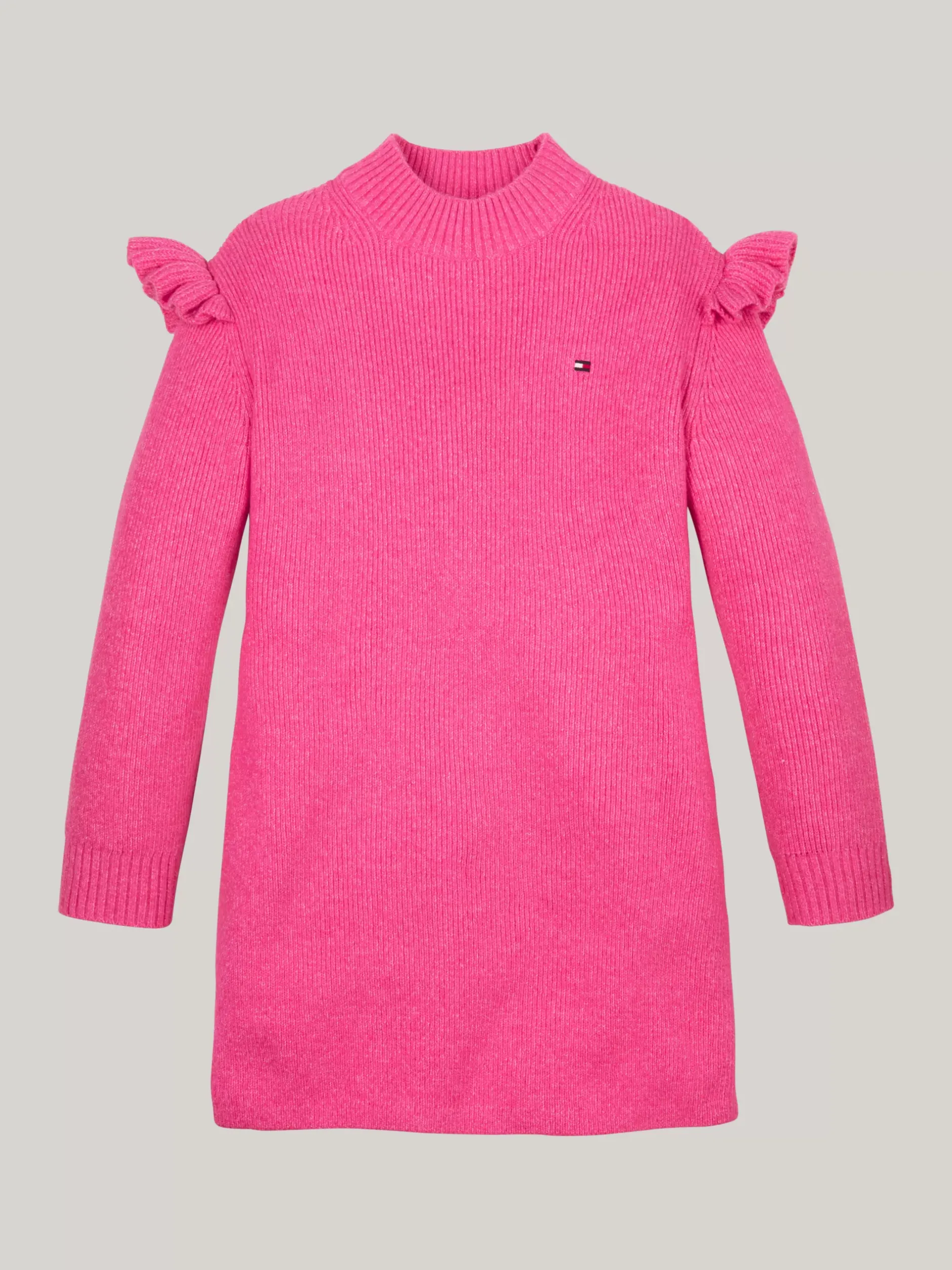 Sukienki*Tommy Hilfiger Dzianinowa Sukienka W Stylu Skater HERITAGE PINK