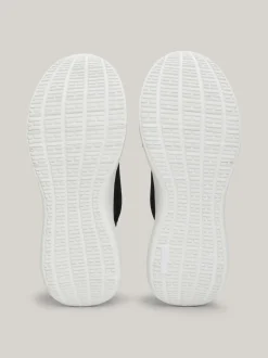 Sneakersy*Tommy Hilfiger Dzianinowe Buty Sportowe Z Logo BLACK