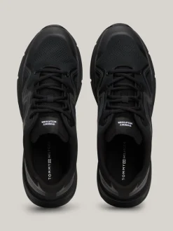Sneakersy*Tommy Hilfiger Dzianinowe Buty Sportowe Z Podeszwą Vibram Z Protektorem BLACK