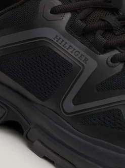 Sneakersy*Tommy Hilfiger Dzianinowe Buty Sportowe Z Podeszwą Vibram Z Protektorem BLACK