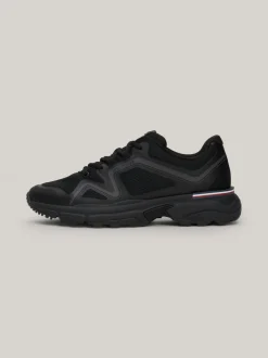 Sneakersy*Tommy Hilfiger Dzianinowe Buty Sportowe Z Podeszwą Vibram Z Protektorem BLACK