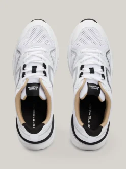 White Trainers|Sneakersy*Tommy Hilfiger Dzianinowe Buty Sportowe Z Podeszwą Vibram Z Protektorem WHITE