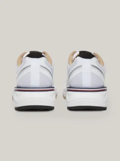 White Trainers|Sneakersy*Tommy Hilfiger Dzianinowe Buty Sportowe Z Podeszwą Vibram Z Protektorem WHITE